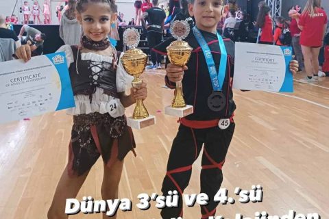 Dünya Çocuk Fitness Şampiyonası 3.’sü ve 4.’sü Yediiklim’den